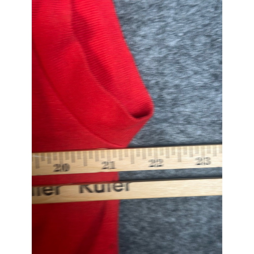 Vintage 80s Save Earth Beach Ocean Forest Muscle Shirt Red Graphic Tee Large - Picture 8 of 15